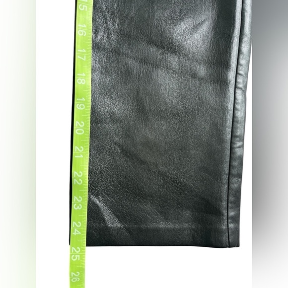 Wilfred Aritzia Melina Vegan Faux Leather High Waisted Pants Women's Size 0 - Picture 6 of 7